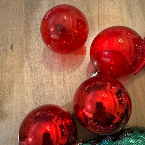 Elegant Holiday Ornament Set - Green, Red, Silver, White - Picture 3 of 11